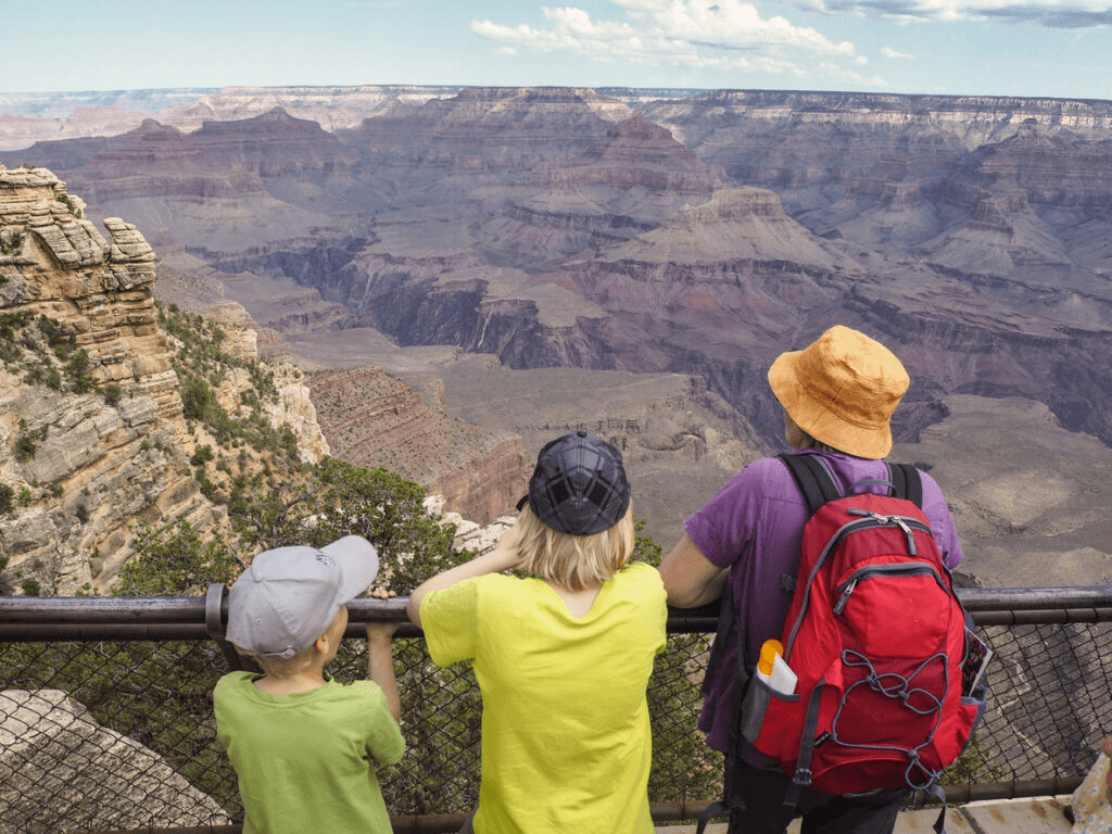 Family at the Grand Canyon